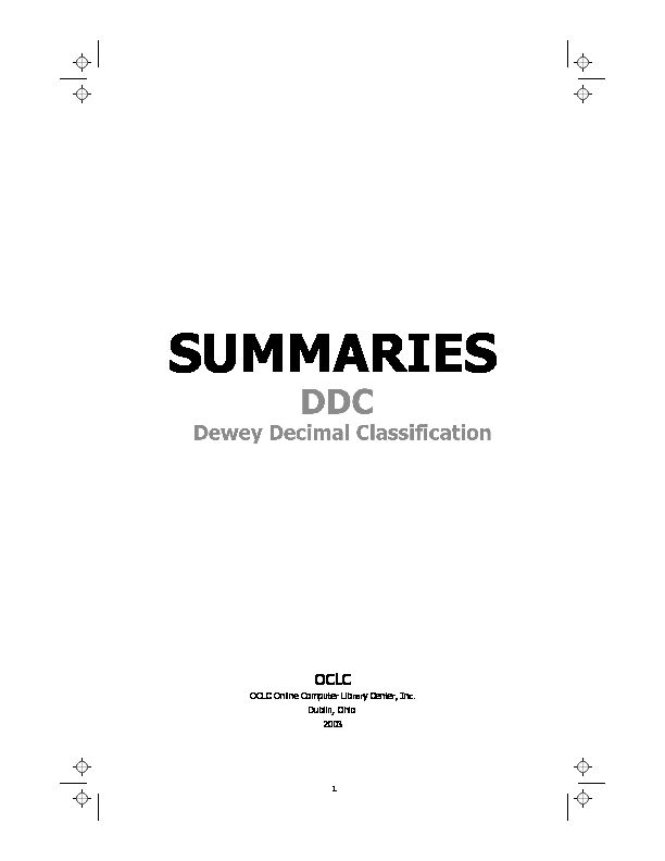 [PDF] SUMMARIES - OCLC