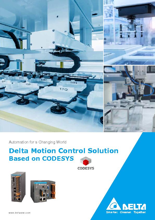 [PDF] Delta Motion Control Solution - Based on CODESYS