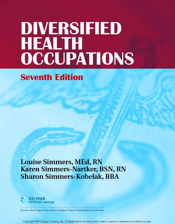 [PDF] Seventh Edition - DIVERSIFIED HEALTH OCCUPATIONS