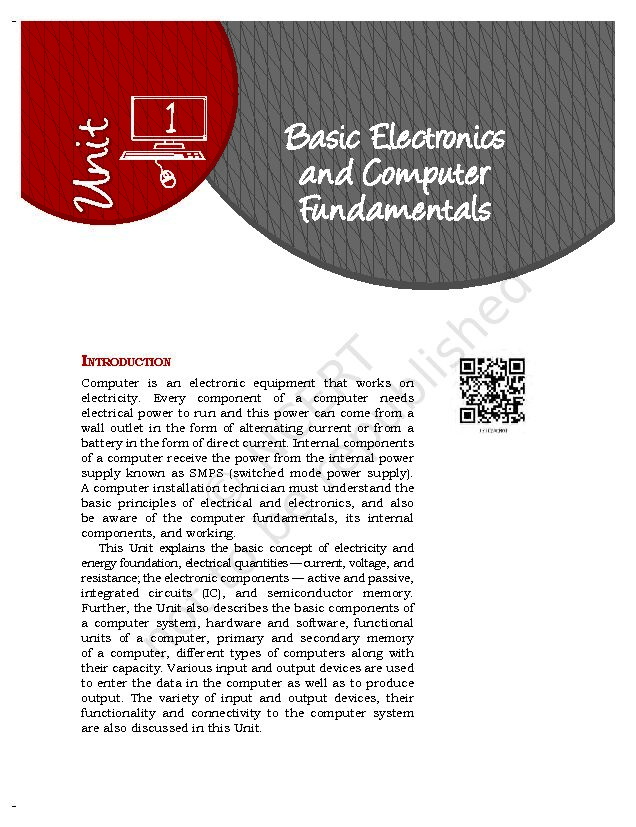 [PDF] Basic Electronics and Computer Fundamentals - NCERT