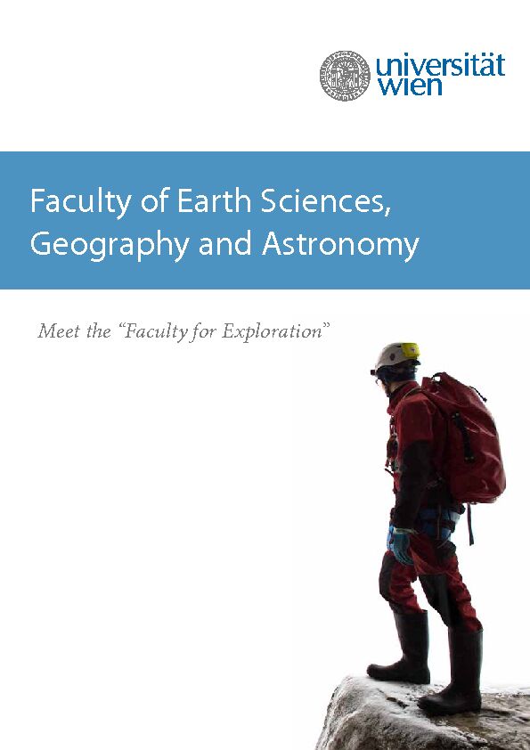 [PDF] Faculty of Earth Sciences, Geography and Astronomy