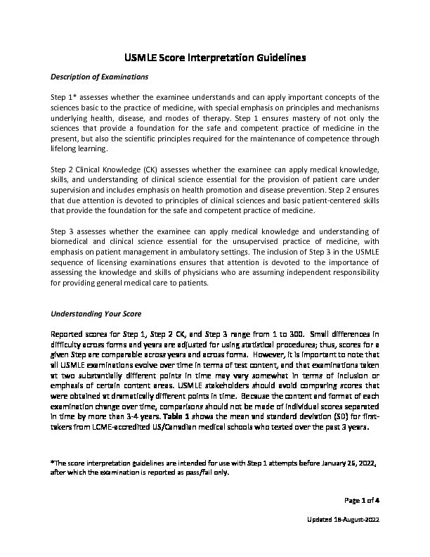 [PDF] USMLE Score Interpretation Guidelines