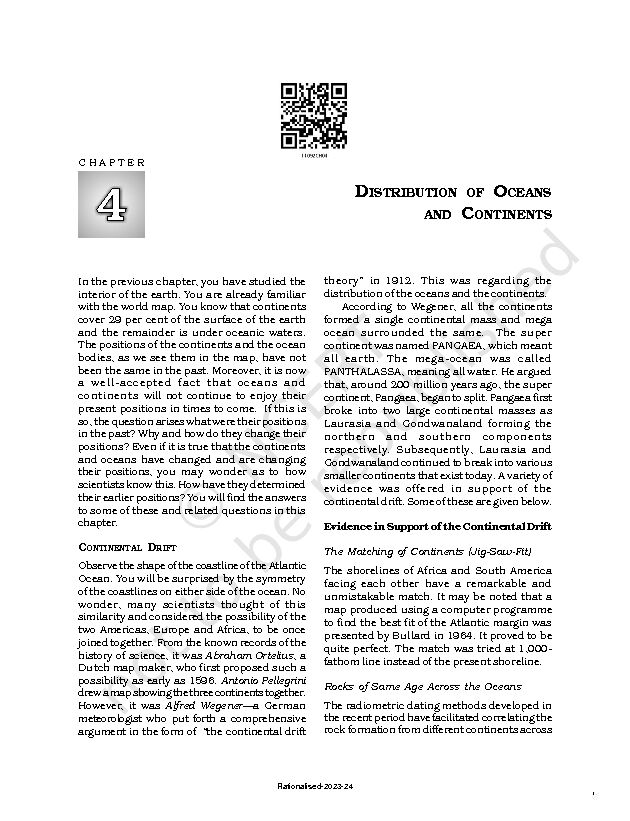 [PDF] DISTRIBUTION OF OCEANS AND CONTINENTS - NCERT