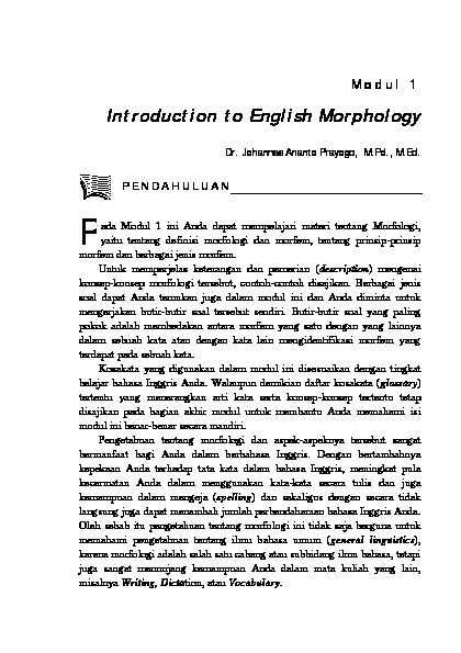 [PDF] Introduction to English Morphology