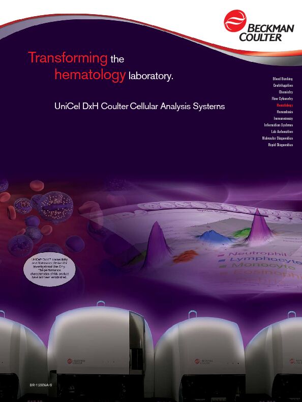 [PDF] DxH-Platform-Brochure-BR-12309Apdf - Rhenium Medical