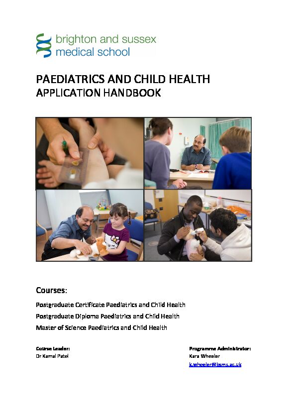 [PDF] PAEDIATRICS AND CHILD HEALTH