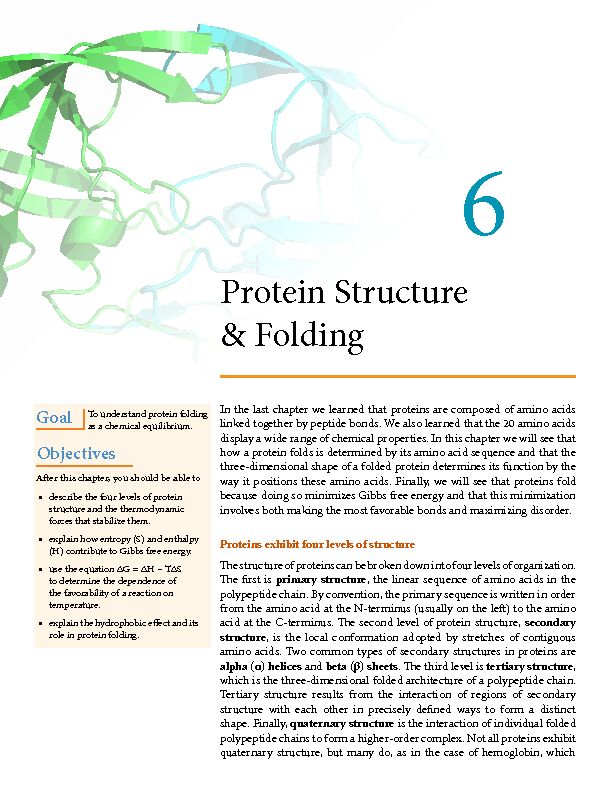 [PDF] Protein Structure & Folding - Projects at Harvard