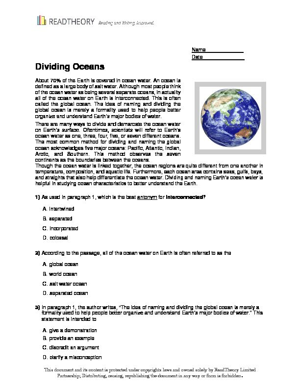 [PDF] Dividing Oceans - ReadTheory