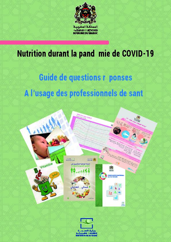 [PDF] Nutrition durant la pandémie de COVID-19 - Ministère de la Santé