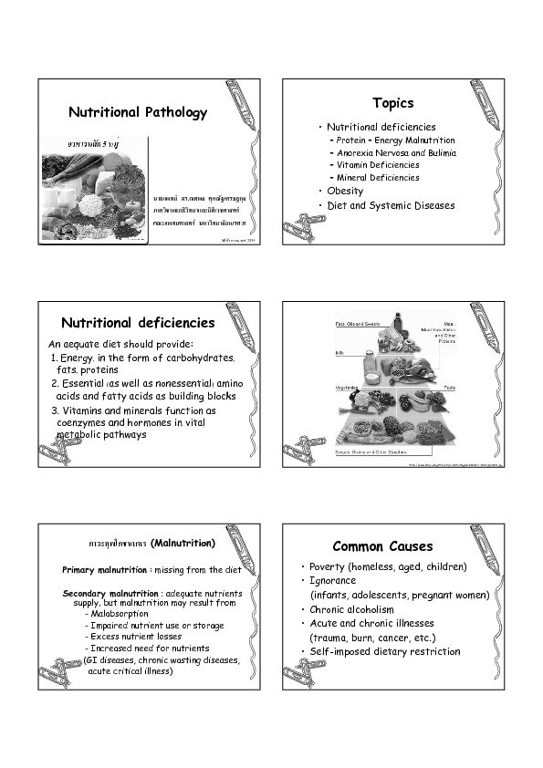 [PDF] Nutritional Pathology