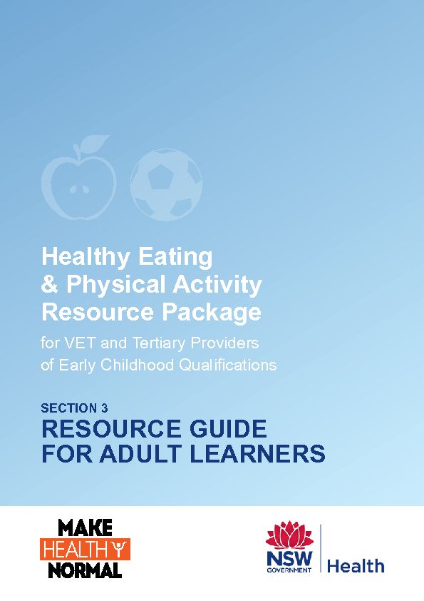 [PDF] Healthy Eating & Physical Activity Resource Package - Munch & Move