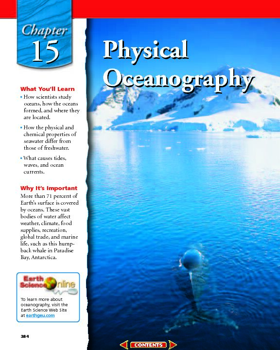 Chapter 15: Physical Oceanography