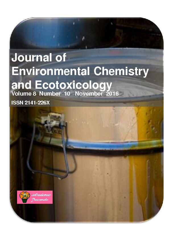 [PDF] Journal of Environmental Chemistry and Ecotoxicology