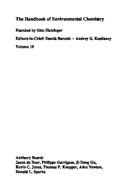 [PDF] The Handbook of Environmental Chemistry