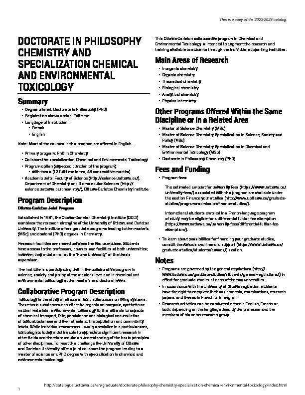 [PDF] Doctorate in Philosophy Chemistry Specialization in Chemical and