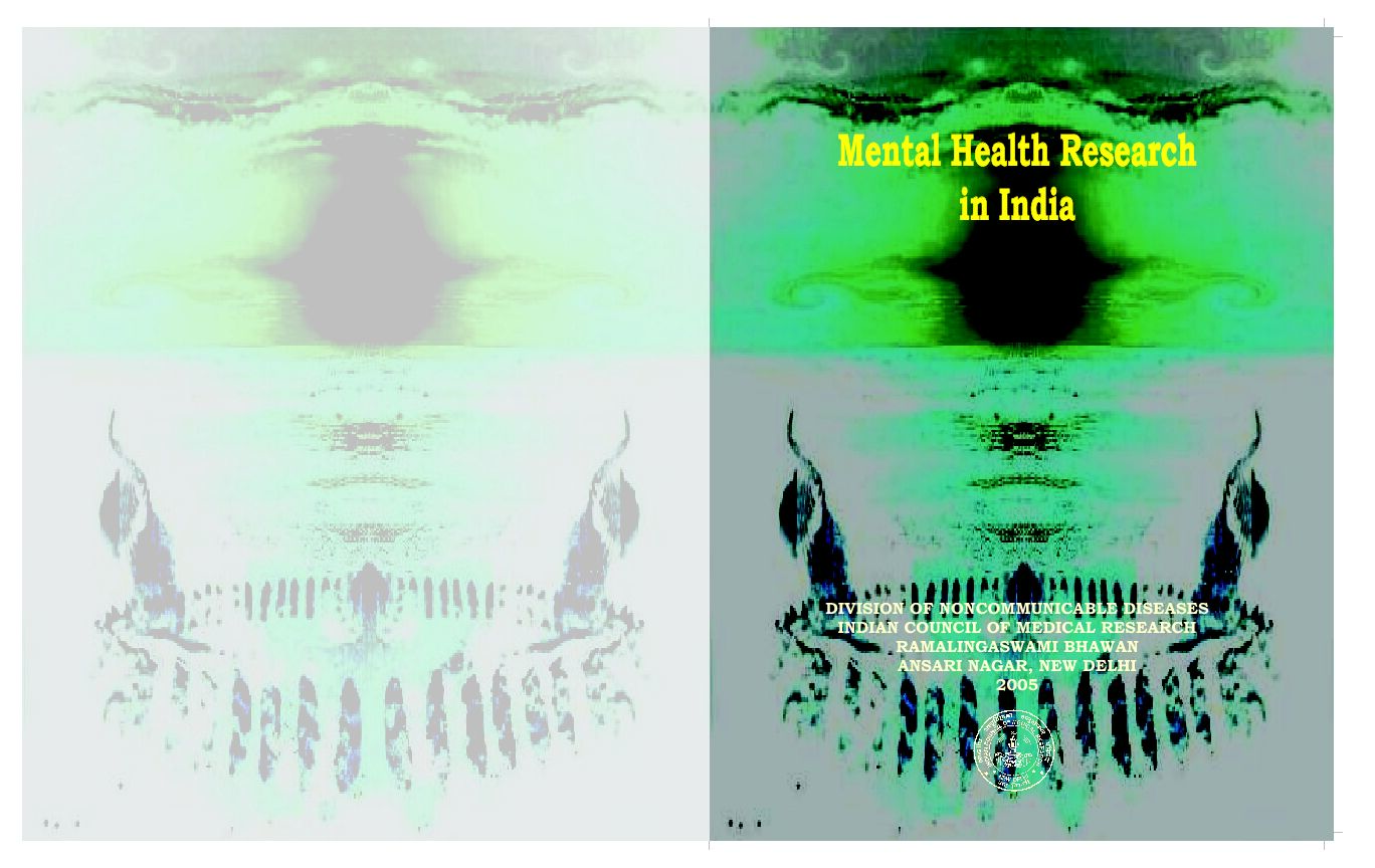 [PDF] Mental Health Research in India - Indian Council of Medical Research