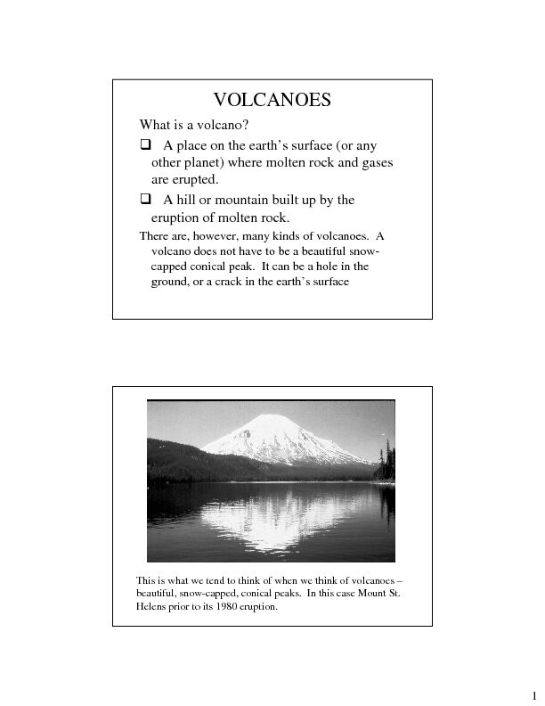 [PDF] VOLCANOES