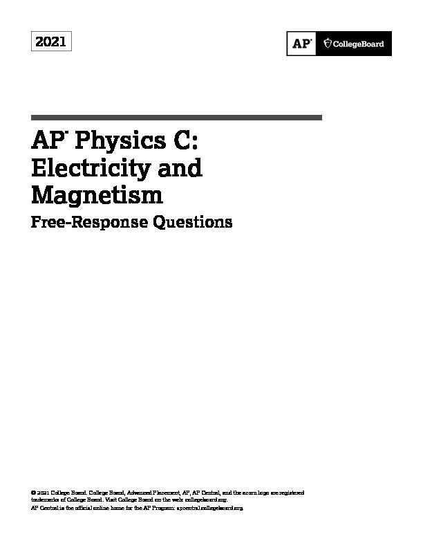[PDF] AP® Physics C: Electricity and Magnetism