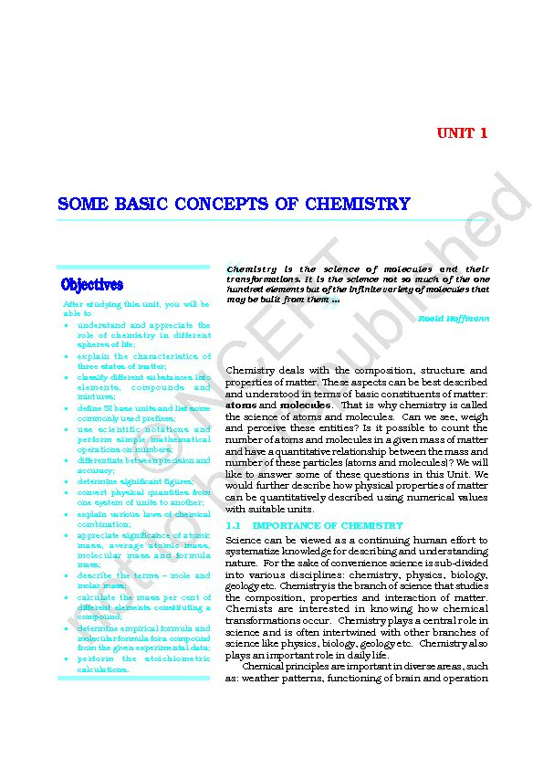 [PDF] SOME BASIC CONCEPTS OF CHEMISTRY - NCERT