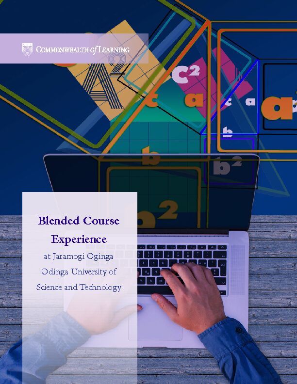 [PDF] Blended Course Experience - OAsis, COLs