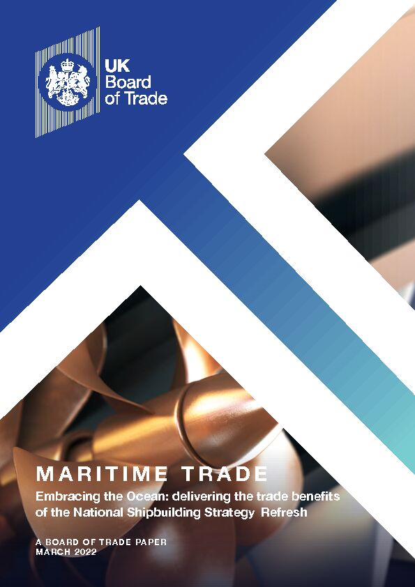 [PDF] Maritime trade: embracing the ocean - GOVUK