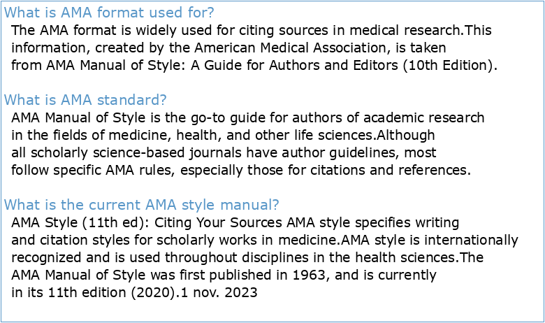 Guide to American Medical Association (AMA) Manual of