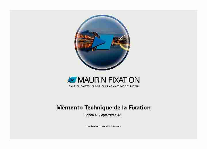[PDF] Mémento Technique de la Fixation - EMILE MAURIN FIXATION