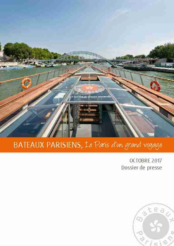 [PDF] PARIS en privé - Bateaux Parisiens