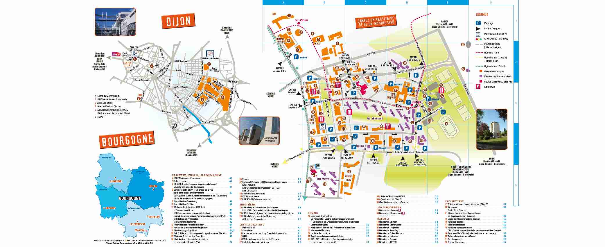 [PDF] Plan du campus de Dijon - Université de Bourgogne