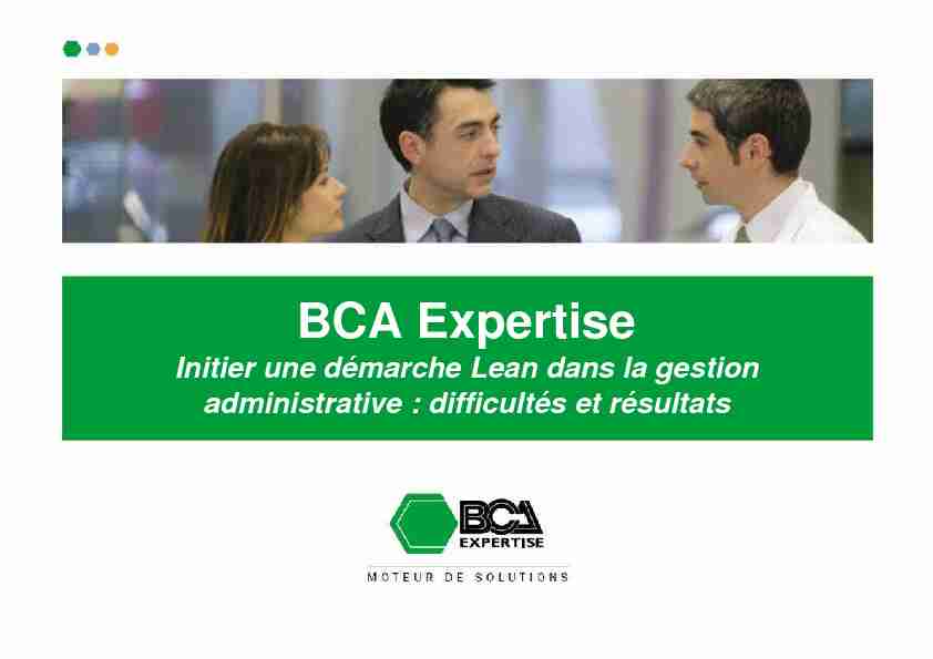 [PDF] BCA Expertise-lean-services-ILF - Lean management dans les