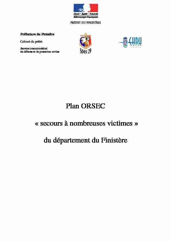 Plan ORSEC « secours à nombreuses victimes » du département du