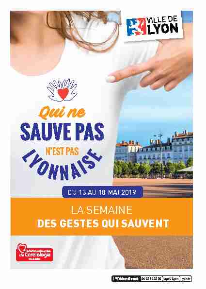 [PDF] LA SEMAINE DES GESTES QUI SAUVENT - Cabinet infirmière