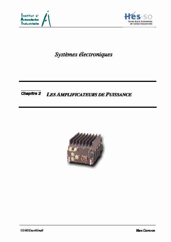 [PDF] Lea Amplificateurs de puissance