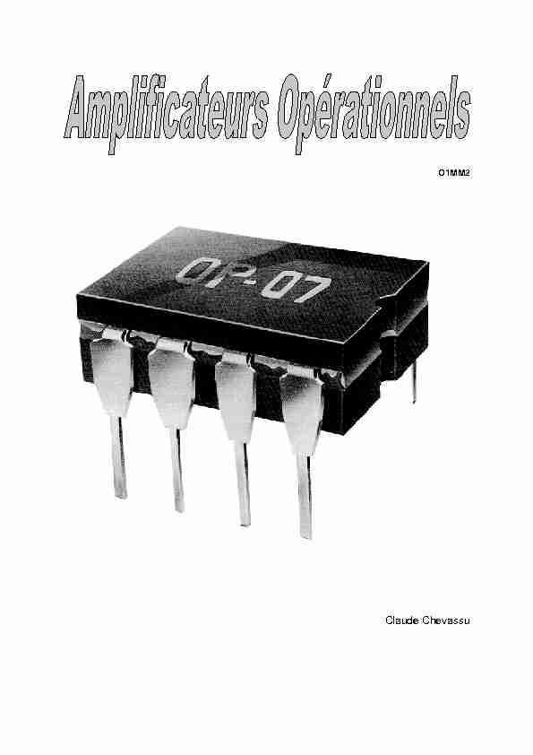 [PDF] amplificateurs opérationnels - Claude Chevassu