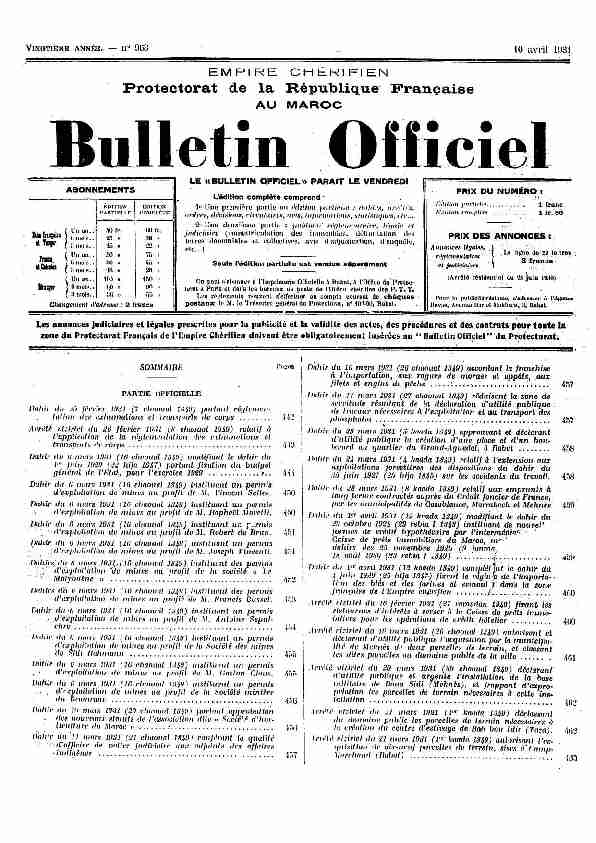 Bulletin Offiei