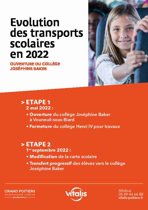 Evolution des transports scolaires en 2022