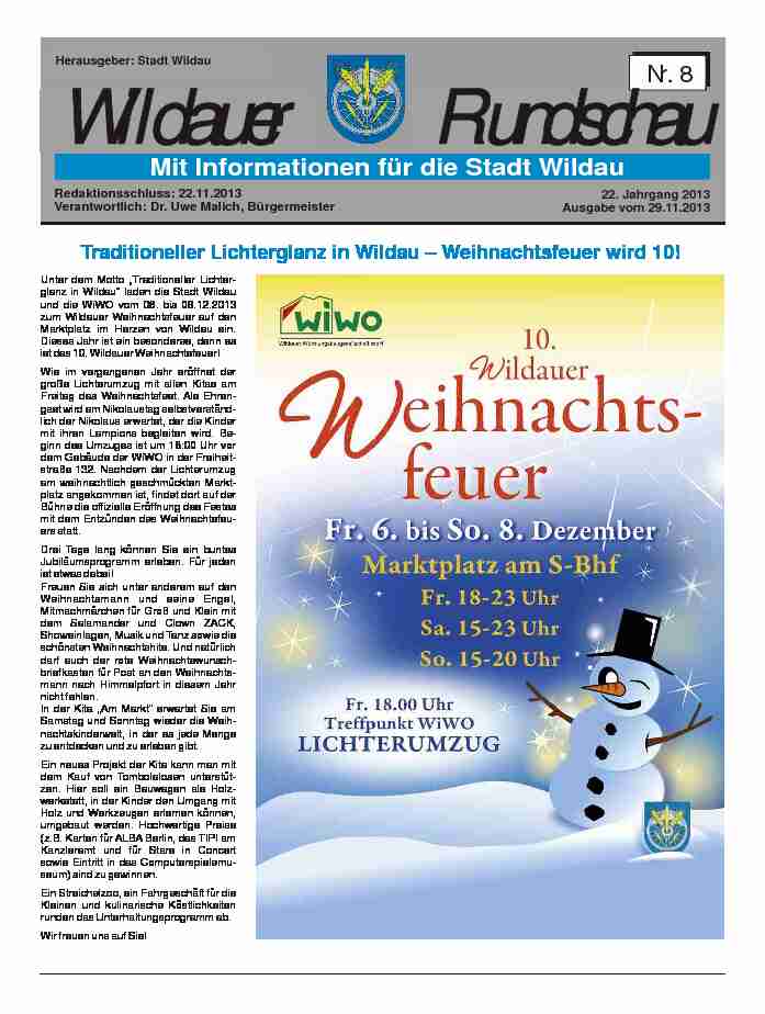 Wildauer Rundschau 8-2013 -