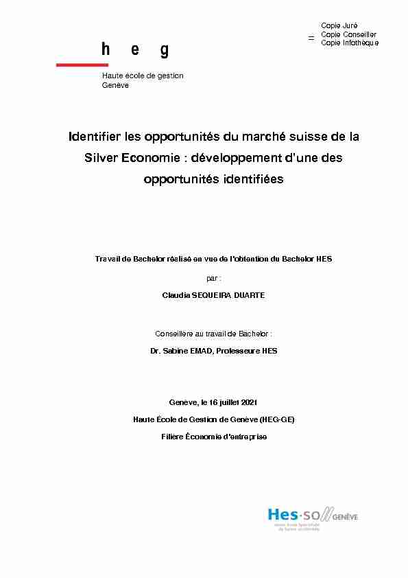 Identifier les opportunités du marché suisse de la Silver Economie