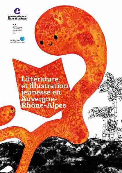 Littérature et illustration jeunesse en Auvergne- Rhône-Alpes