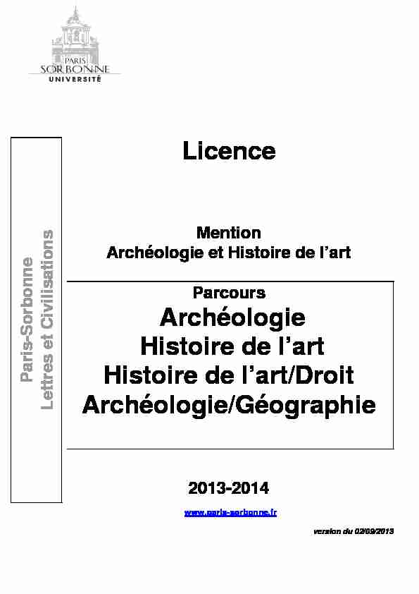 Brochure_Enseignements Licence_1er semestre_02.09.13
