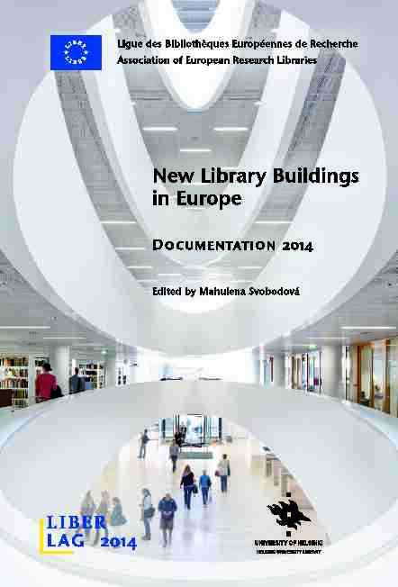 New Library Buildings in Europe 2014