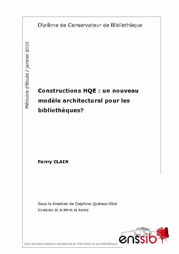 Constructions HQE : un nouveau modèle architectural pour les