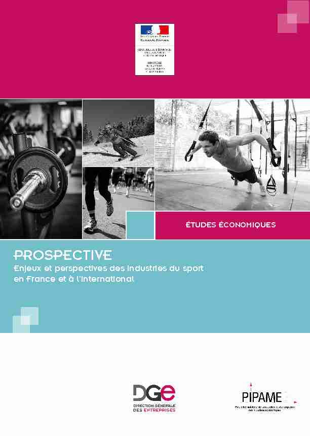 [PDF] Enjeux et perspectives des industries du sport en  - PROSPECTIVE