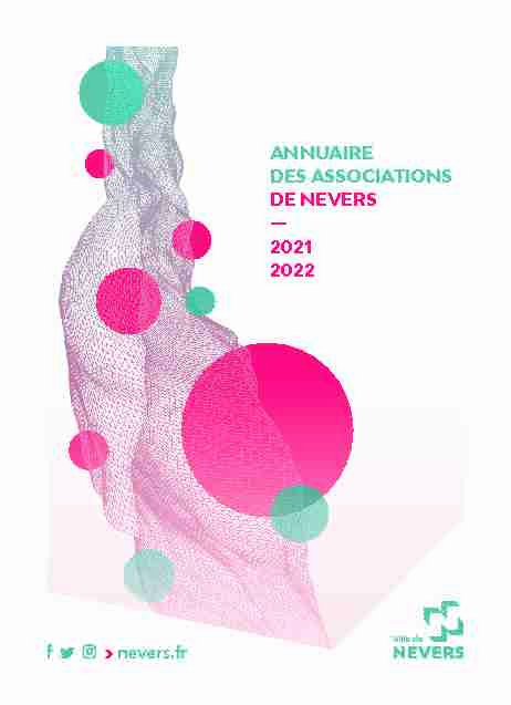 ANNUAIRE DES ASSOCIATIONS DE NEVERS — 2021 2022