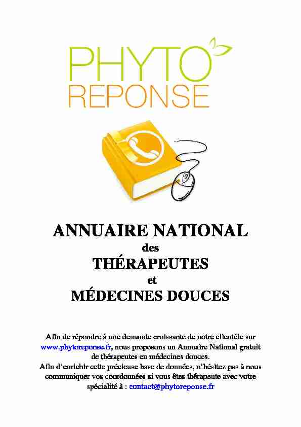ANNUAIRE NATIONAL