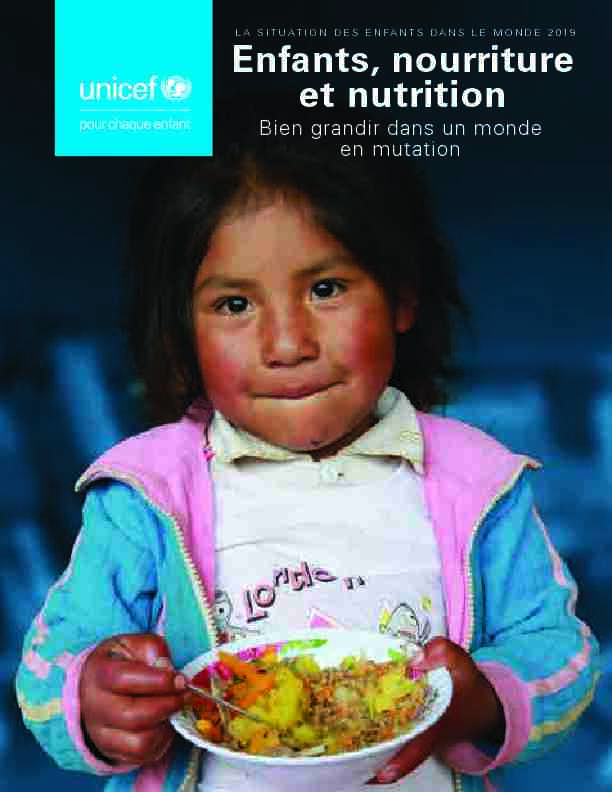 Enfants nourriture et nutrition