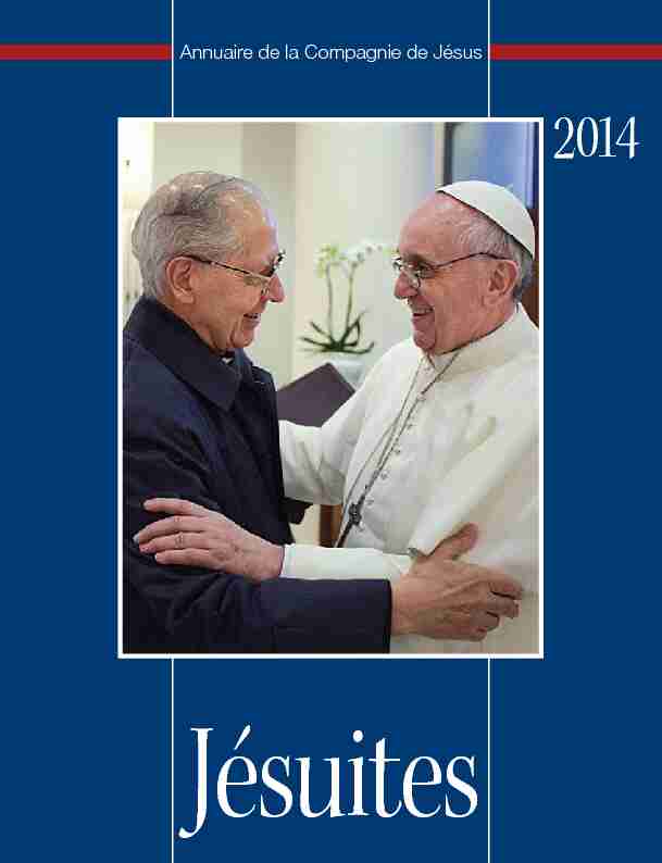 [PDF] Annuaire de la Compagnie de Jésus - Jesuits Global