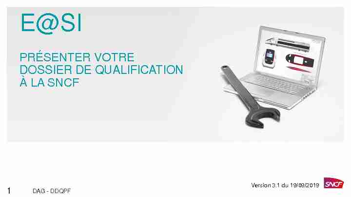 Présenter votre dossier de qualification à la SNCF