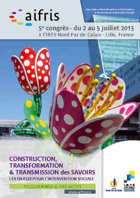 [PDF] Lille 2013 - AIFRIS