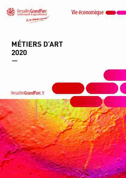 MÉTIERS DART 2020
